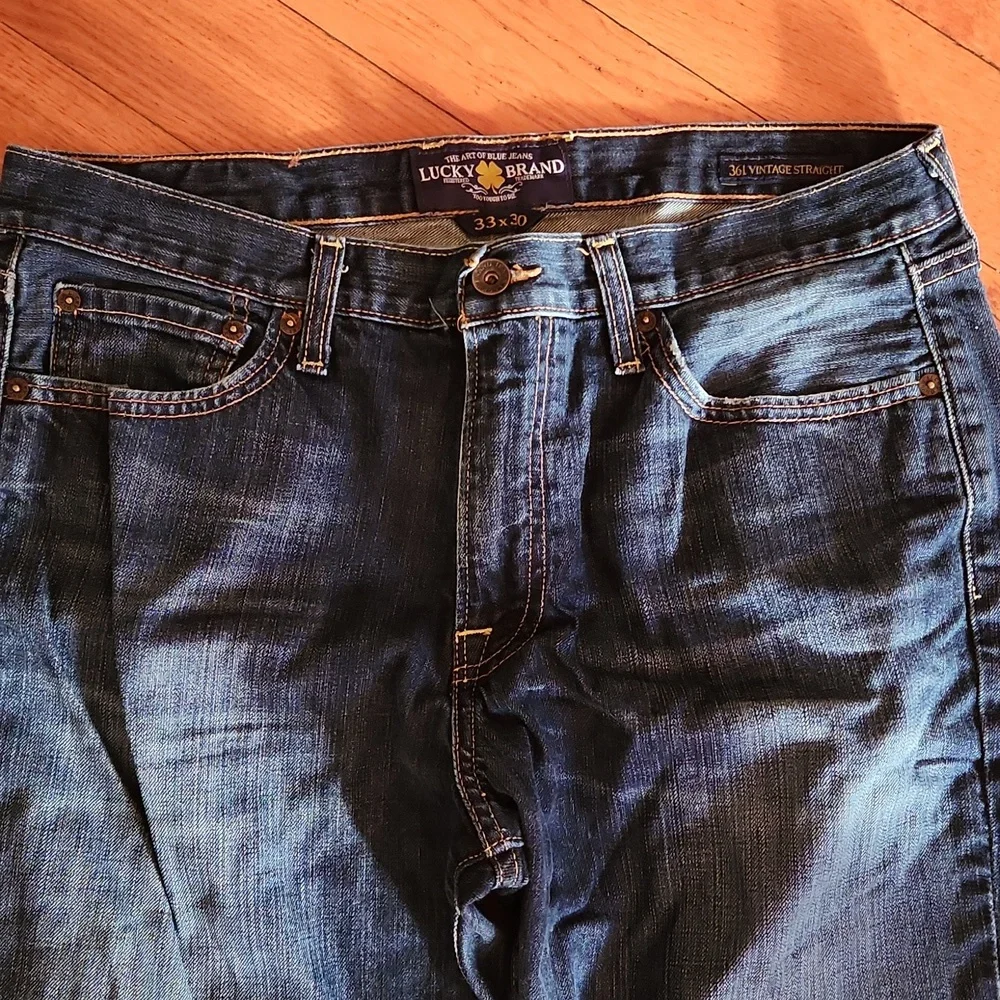 Lucky Brand 361 Vintage Straight Jeans Sz 33 x 30 - Picture 3 of 11
